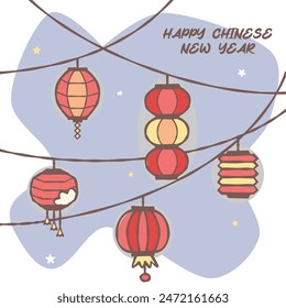 Doodle feliz año nuevo chino