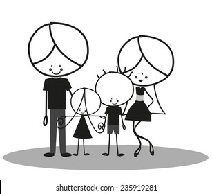 Doodle Happy Family