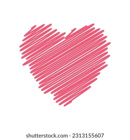 Doodle heart collection editable free vector image