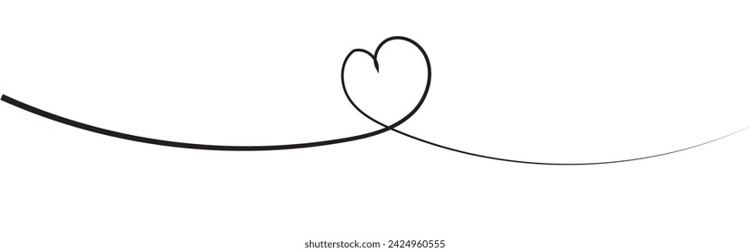 Doodle corazón conjunto ilustración vectorial aislado sobre fondo blanco.