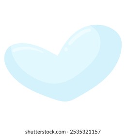 Doodle heart, symbol of love for Valentine's Day. Hand drawn illustration of heart. Simple heart in flat vector style, isolated on white background.