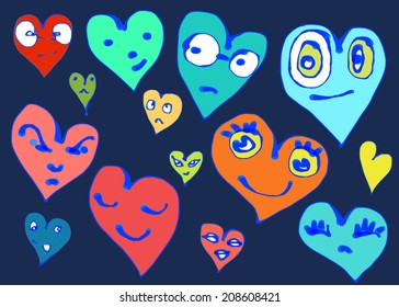 Doodle Hearts