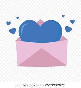 Doodle Hearts hand drawn love hearts Vector illustration