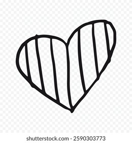 Doodle Hearts hand drawn love hearts Vector illustration