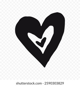 Doodle Hearts hand drawn love hearts Vector illustration