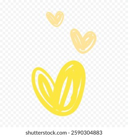 Doodle Hearts hand drawn love hearts Vector illustration