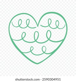 Doodle Hearts hand drawn love hearts Vector illustration
