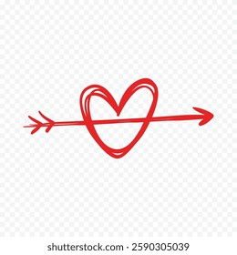 Doodle Hearts hand drawn love hearts Vector illustration