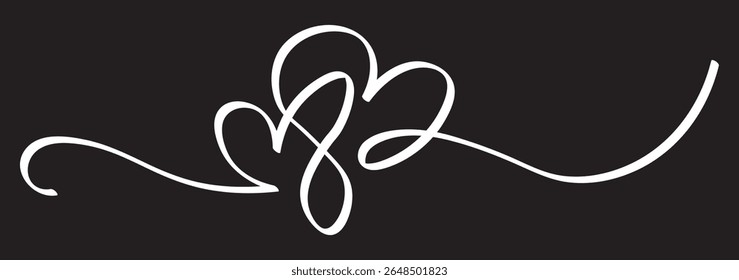 Doodle hearts on set. hand drawn style. love symbol. vector illustration