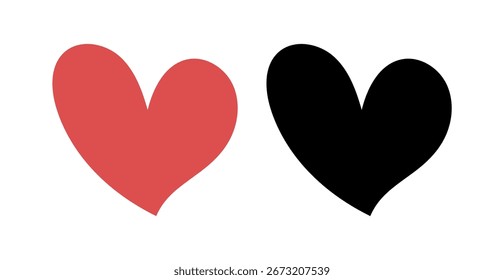 Doodle Hearts Definir Vetor Em Fundo Branco