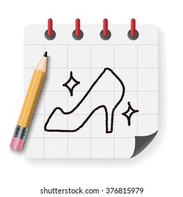 doodle High-heeled shoes