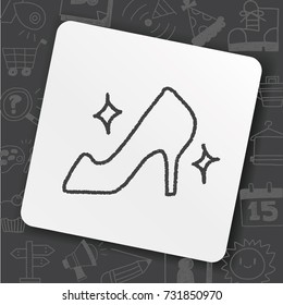 doodle High-heeled shoes