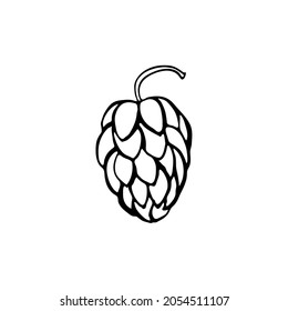 Doodle hops. Hand drawn element for web design, stationery, poster, flyer, logo