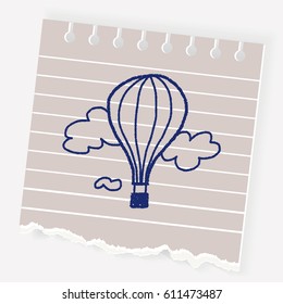 doodle hot air balloon