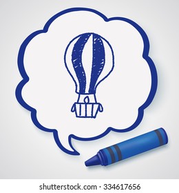doodle hot air bollen