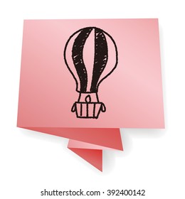 doodle hot air bollen