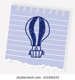 doodle hot air bollen