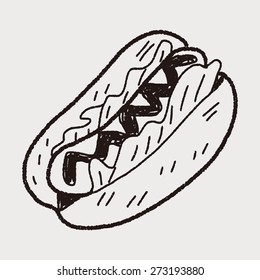 Doodle Hot Dog