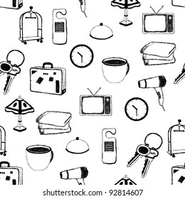 doodle hotel pictures pattern