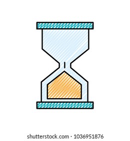 doodle hourglass classic object to control the time