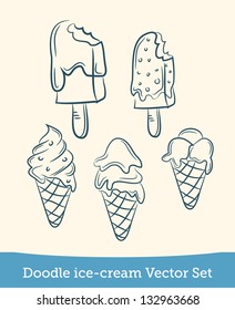 doodle ice cream set