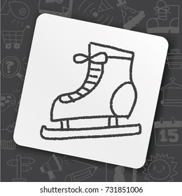 doodle ice skating 