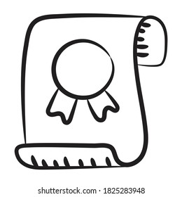 Icono de garabato, vector editable 