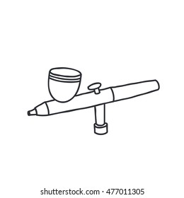 doodle icon. aerograph. vector illustration