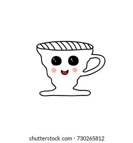 doodle icon. alternative coffee maker. device for brewing coffee