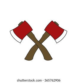 doodle icon. axe. vector illustration