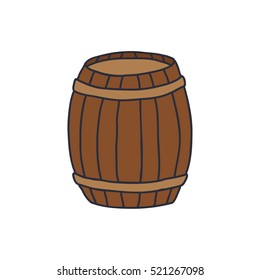 doodle icon. barrel. vector illustration