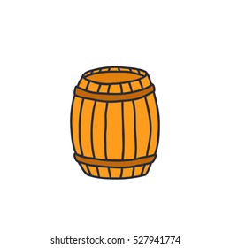 doodle icon. barrel. vector illustration