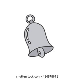 doodle icon. bell. vector illustration