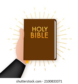 Doodle icon. Book holy bible logo illustration vector. Sketch drawing. Doodle vector illustration.