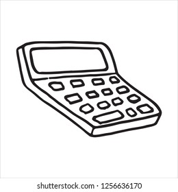 Doodle Icon Calculator, Calculating Machine