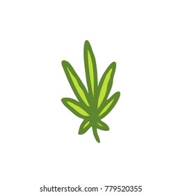 doodle icon. cannabis (marijuana leaf) icon