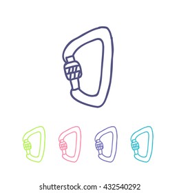 doodle icon. carbine. vector illustration