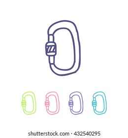 doodle icon. carbine. vector illustration