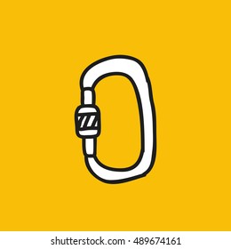 doodle icon. carbine. vector illustration