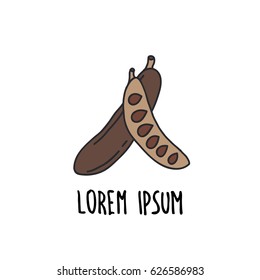 doodle icon. carob