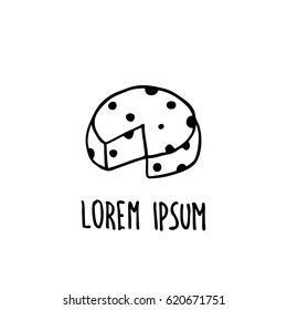doodle icon. cheese. vector illustration