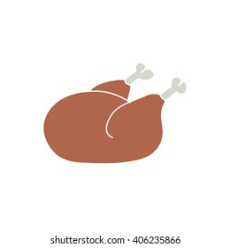 doodle icon. chicken. vector illustration