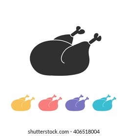 doodle icon. chicken. vector illustration