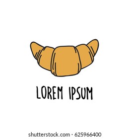doodle icon. croissant