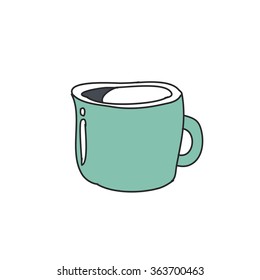 doodle icon. cup. vector illustration