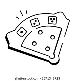 Doodle icon depicting baseball board game 
