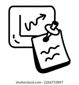 Here’s a doodle icon depicting a marketing plan 