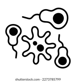 Un icono de doodle que representa el proceso de reproducción 