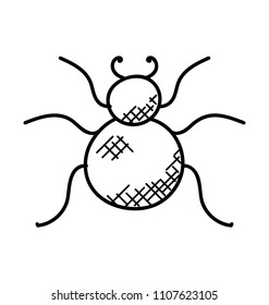 
Doodle icon design of a spider symbolic of web crawler
