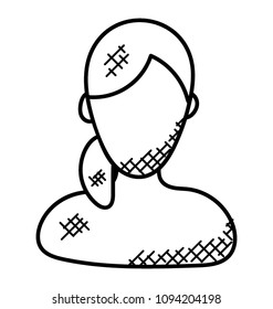 
doodle icon design of a teacher 
